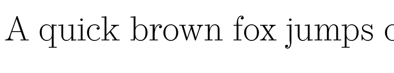 Preview of Operetta8-ExtraLight ? font