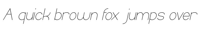 Preview of Optical Fiber Italic font
