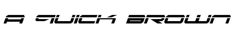 Preview of Oramac Laser Italic Laser Italic font