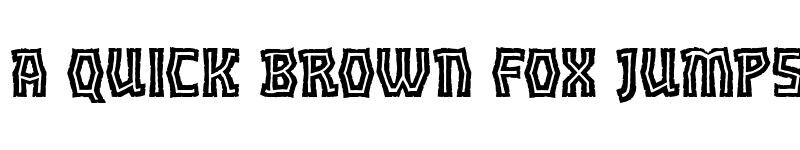 Preview of Orc Horde Inline BB Regular font