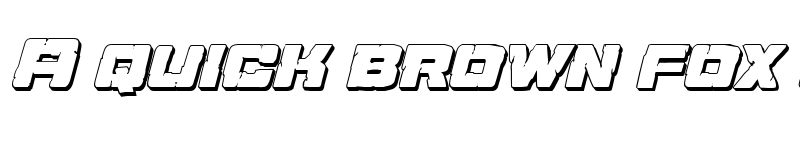 Preview of Ore Crusher 3D Italic Italic font