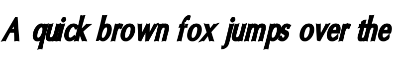 Preview of Oregon LDO Condensed Black Oblique font