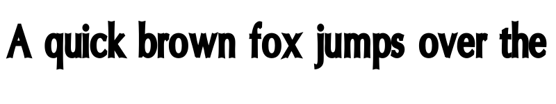 Preview of Oregon LDO Condensed Black Regular font