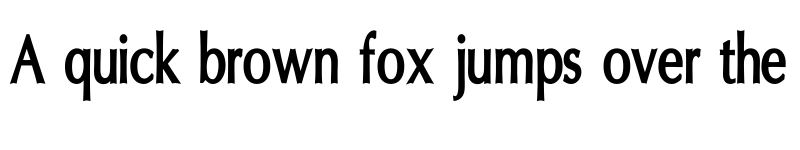 Preview of Oregon LDO Condensed Bold font