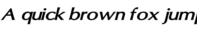 Preview of Oregon LDO Extended Bold Oblique font