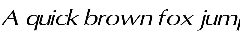 Preview of Oregon LDO Extended Oblique font