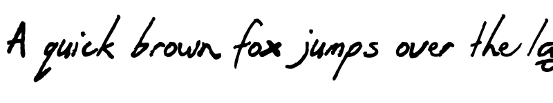 Preview of OrenScript Regular font