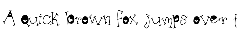 Preview of Organic Fridays Heart Alternates Regular font