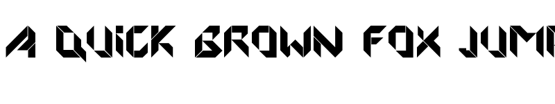 Preview of Origami Regular font