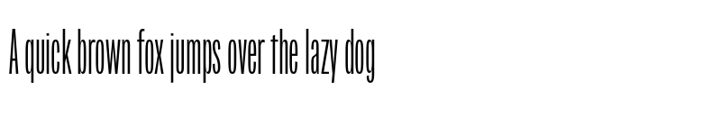 Preview of Origin Super Condensed Regular font