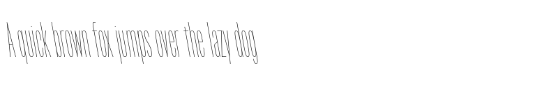 Preview of Origin Super Condensed UltraLight Backslant font