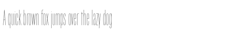 Preview of Origin Super Condensed UltraLight font