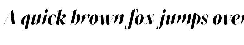 Preview of Oroban Elegans-Trial Black Italic font