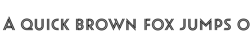 Preview of Oskar Inline One Regular font