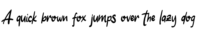 Preview of Oston Regular font