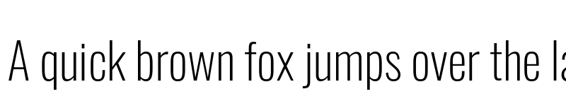 Preview of Oswald ExtraLight font