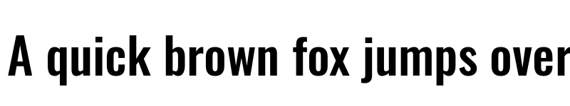 Preview of Oswald Medium font