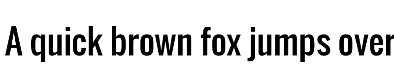 Preview of Oswald Regular font