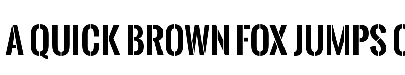 Preview of Oswald Stencil Bold font