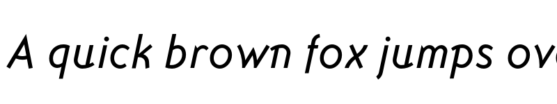 Preview of Ottomat OT Italic font