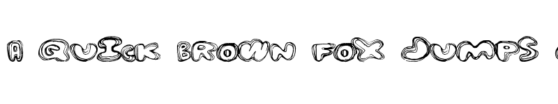 Preview of OutlineAround Regular font