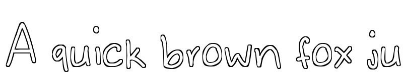 Preview of Outlines Regular font