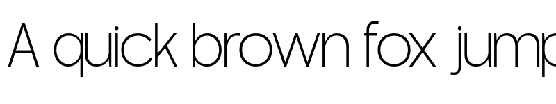 Preview of OV Soge Extra Light font