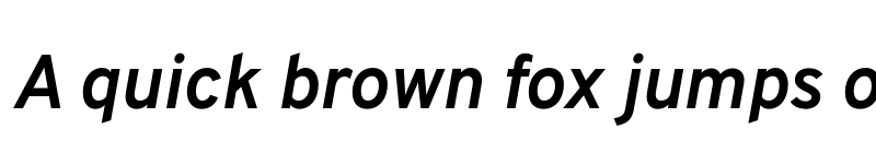 Preview of Overpass Bold Italic font