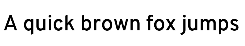 Preview of Overpass Regular font