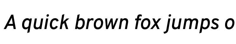 Preview of Overpass SemiBold Italic font