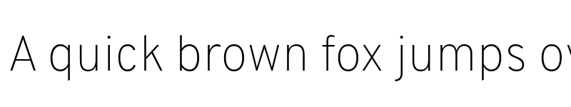 Preview of Overpass Thin font