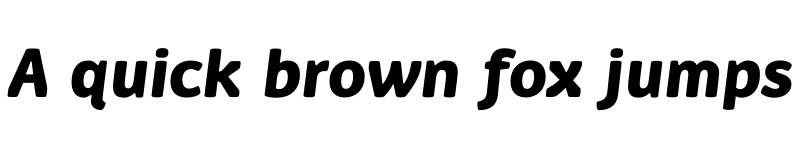 Preview of Ovink Bold Italic font