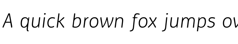 Preview of Ovink Light Italic font