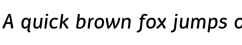 Preview of Ovink Medium Italic font