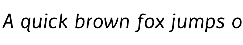 Preview of Ovink Regular Italic font