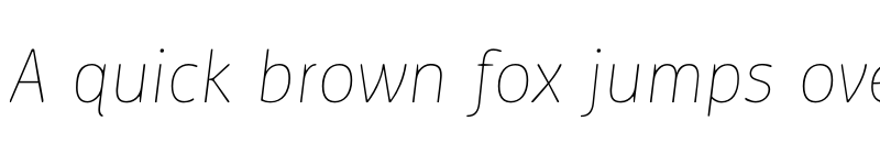 Preview of Ovink Thin font