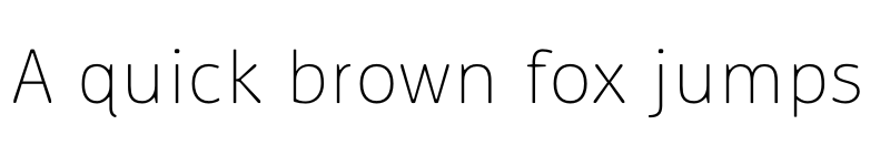 Preview of Ovink UltraLight font