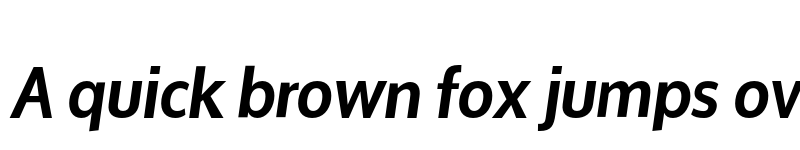 Preview of Oxygen Bold Italic font