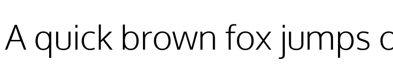 Preview of Oxygen Light font