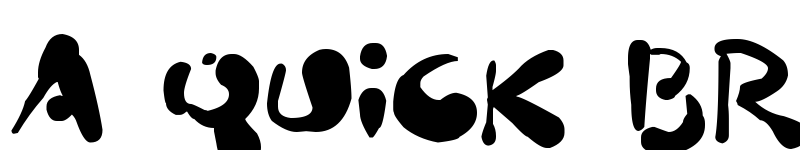 Preview of Paint Blobs Regular font