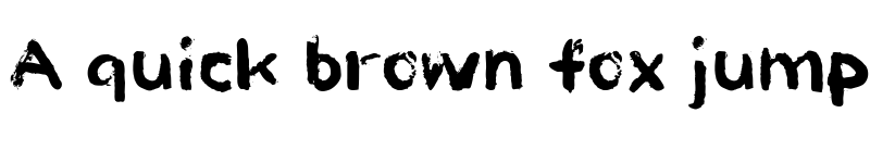 Preview of Paint Hand Regular font