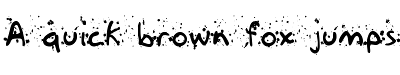 Preview of Paintball Regular font