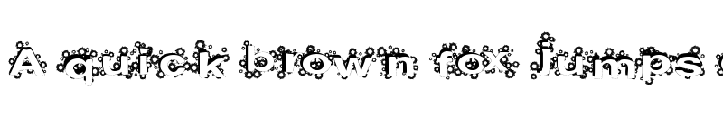 Preview of PaintBalls Regular font