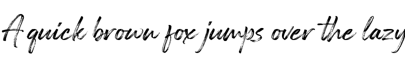 Preview of Painted Brush Regular font