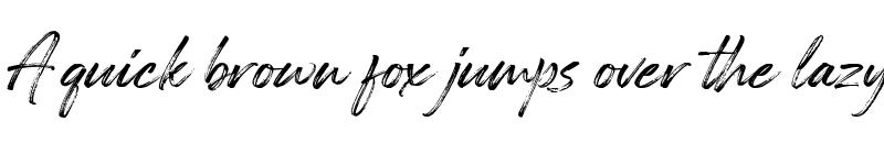 Preview of Painted Brush Slant Regular font