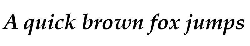 Preview of Palatino LT Bold Italic font