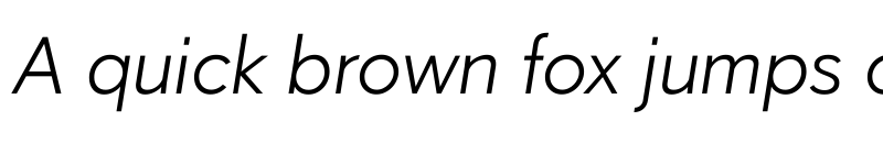 Preview of Paloseco Light Italic font