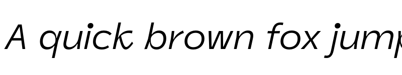 Preview of Panel Sans Italic font