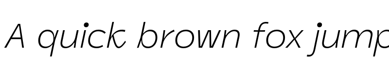 Preview of Panel Sans Light Italic font