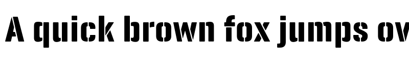 Preview of Panfleta Stencil Extra Bold font